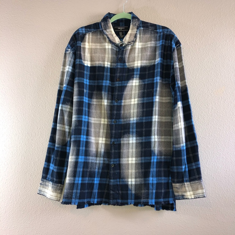 Flannel Dip Dye long sleeve shirt